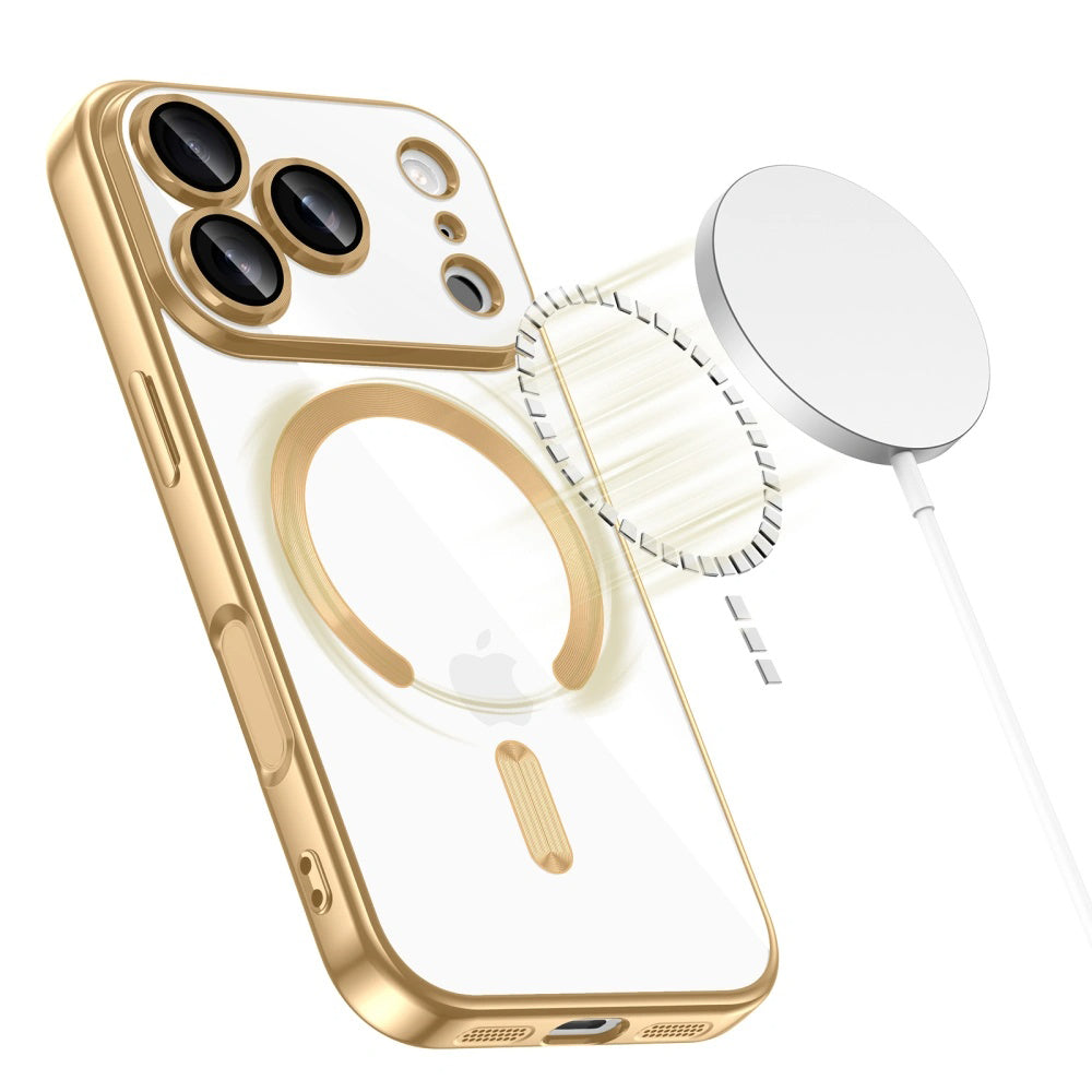 MagSafe Case for Apple iPhone 17 Pro Max, Techsuit, Luxury Crystal, Pink