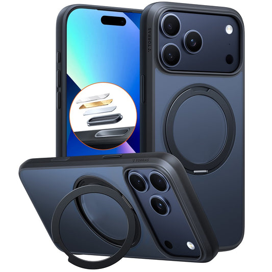 MagSafe Case for Apple iPhone 17 Pro Max, Torras, Ostand Pro, Black