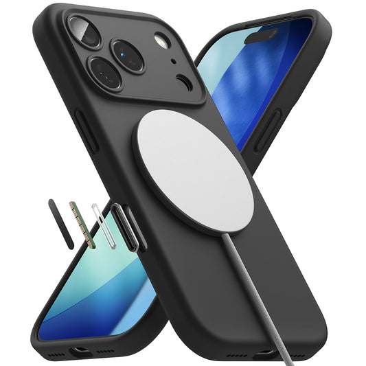 MagSafe Case for Apple iPhone 17 Pro, Ringke, Silicone, Black