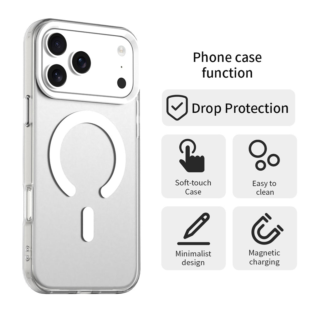 MagSafe Case for Apple iPhone 17 Pro, Techsuit, CandyCase, White