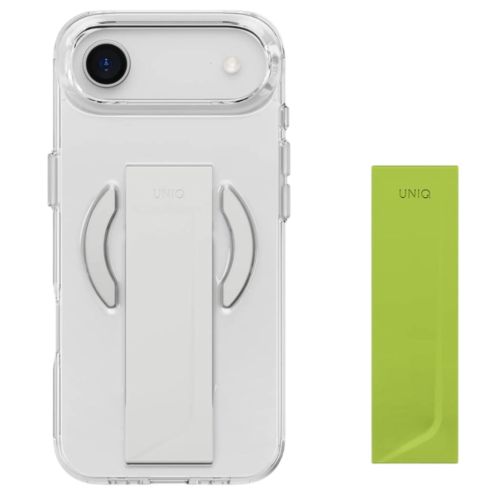 MagSafe Case for Apple iPhone 17 Pro, UNIQ, Heldro Air MagClick, Transparent Grey
