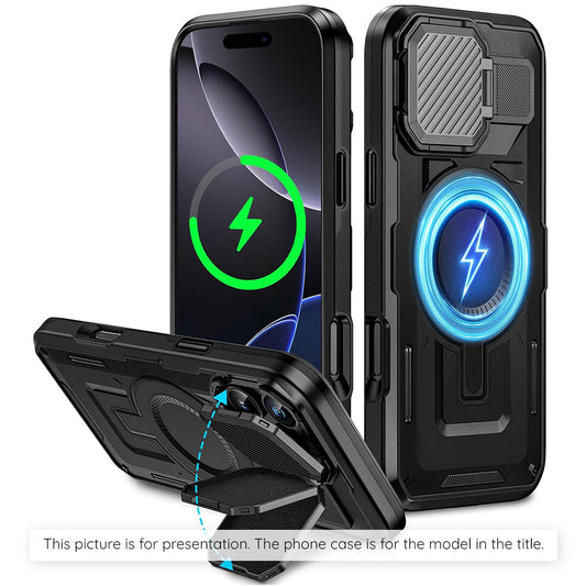 MagSafe Case for Apple iPhone 17, Techsuit, CamVault, Black