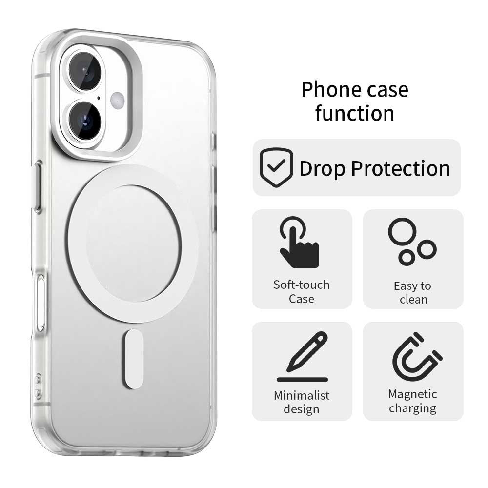 MagSafe Case for Apple iPhone 17, Techsuit, CandyCase, White