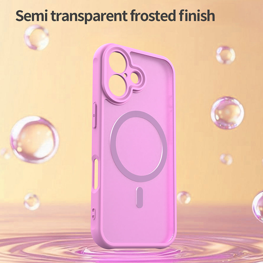 MagSafe Case for Apple iPhone 17, Techsuit, HaloFrost II, Pink