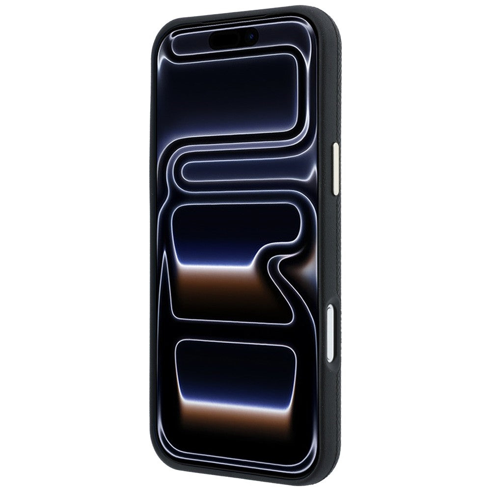 MagSafe Case for Apple iPhone 18 Pro / 17 Pro, Guess, Grained Round Strass Logo, Black