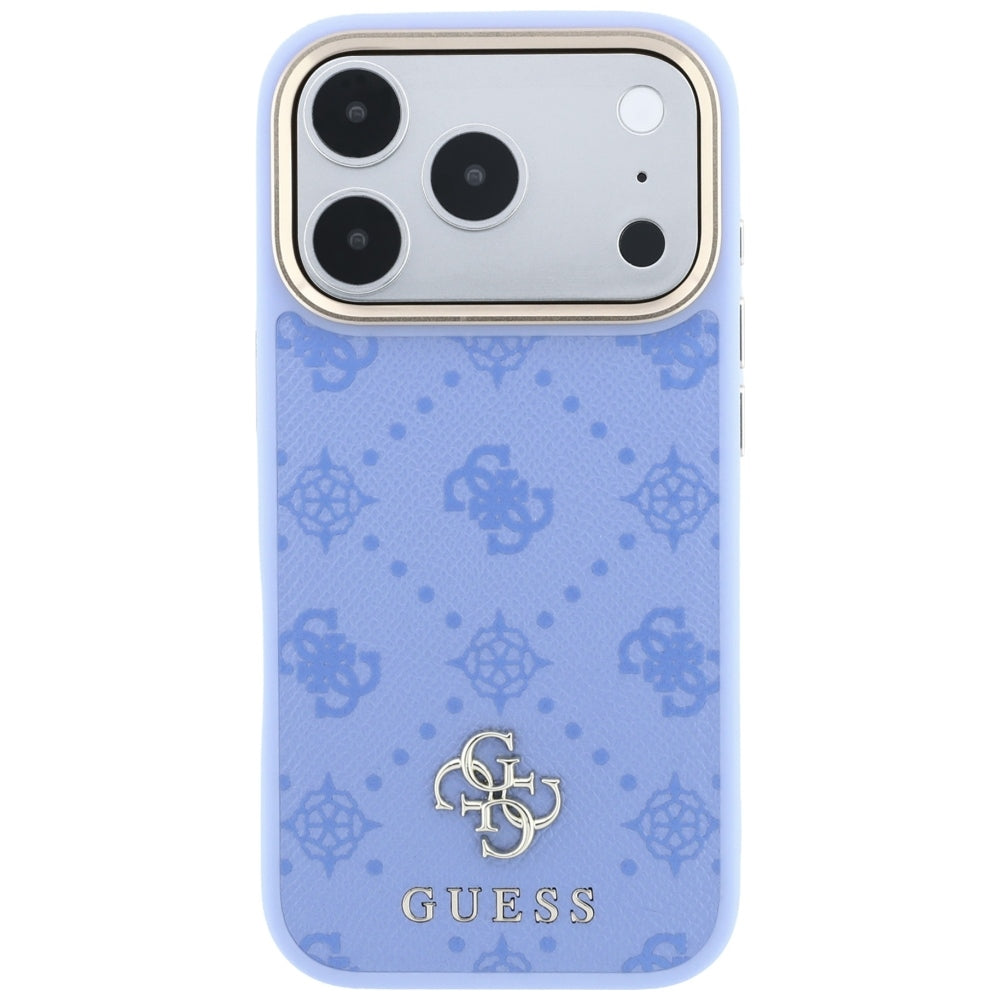 MagSafe Case for Apple iPhone 18 Pro / 17 Pro, Guess, Peony 4G Small Logo, Blue