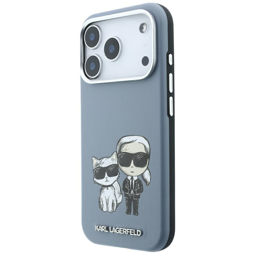 MagSafe Case for Apple iPhone 18 Pro / 17 Pro, Karl Lagerfeld, KC Bodies Sketch, Blue