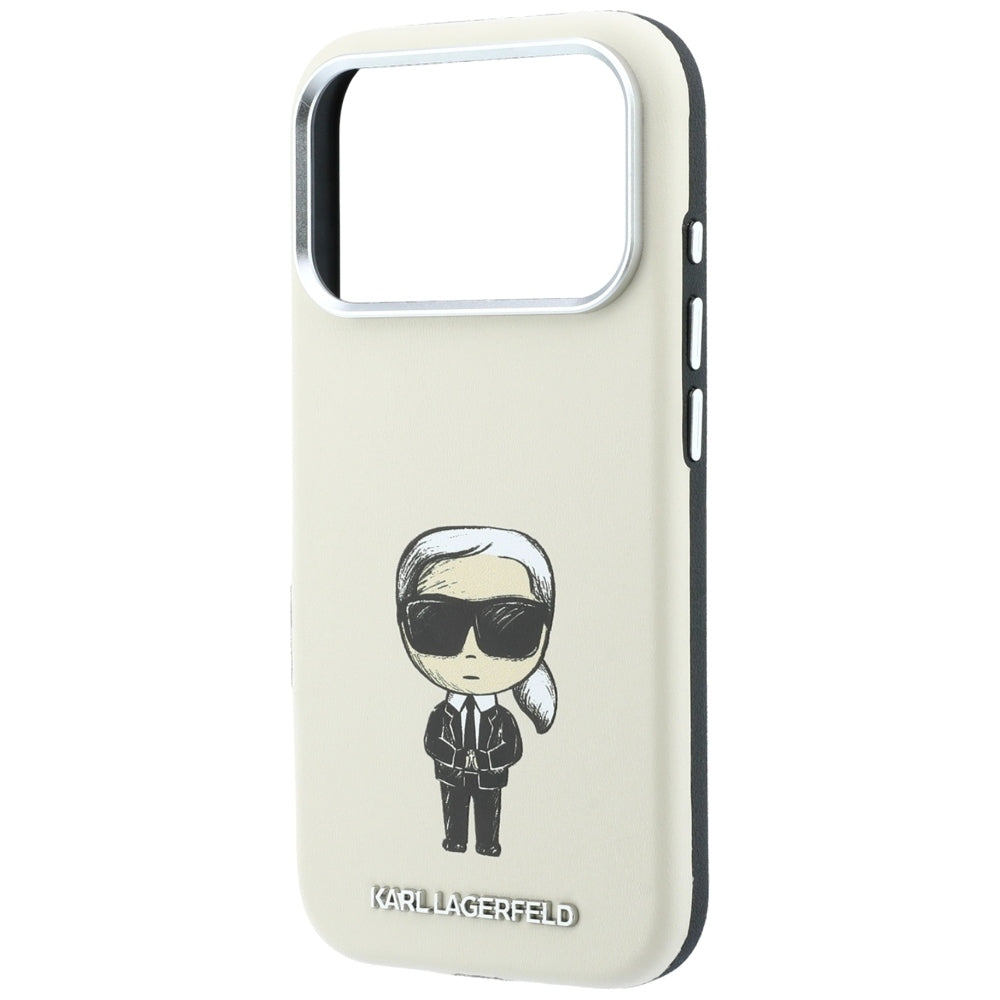 MagSafe Case for Apple iPhone 18 Pro Max / 17 Pro Max, Karl Lagerfeld, Ikonik Sketch, Beige