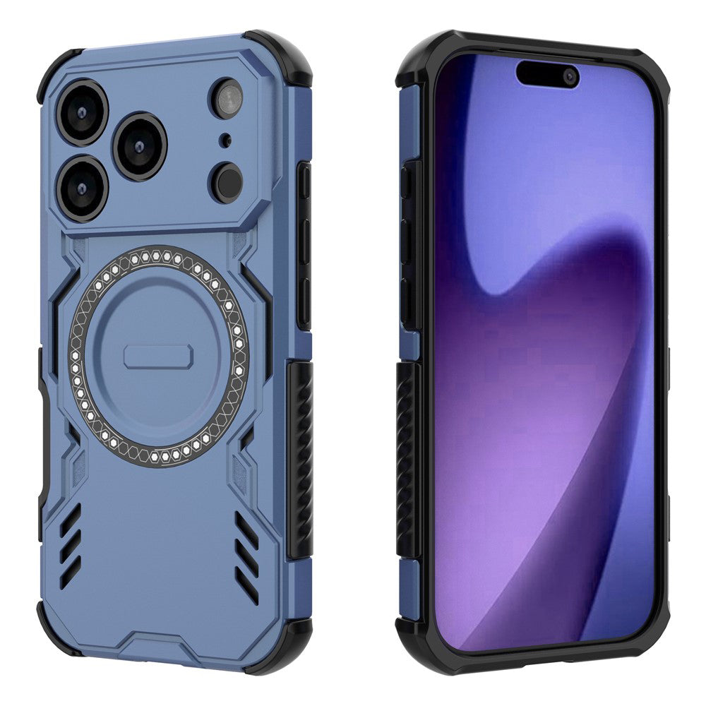 MagSafe Case for Apple iPhone 18 Pro Max / 17 Pro Max, Techsuit, ArmorMag, Blue