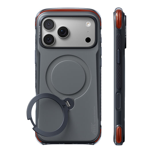 MagSafe Case for Apple iPhone 18 Pro Max / 17 Pro Max, Torras, Ostand Q3 Air Pro, Black