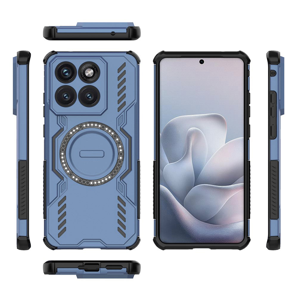 MagSafe Case for Motorola Edge 70 Fusion, Techsuit, ArmorMag, Blue