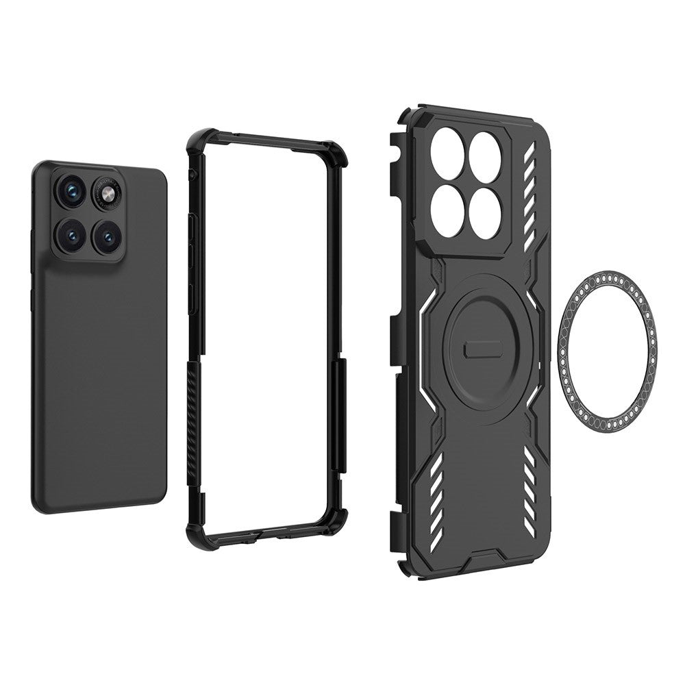 MagSafe Case for Motorola Edge 70 Fusion, Techsuit, ArmorMag, Black