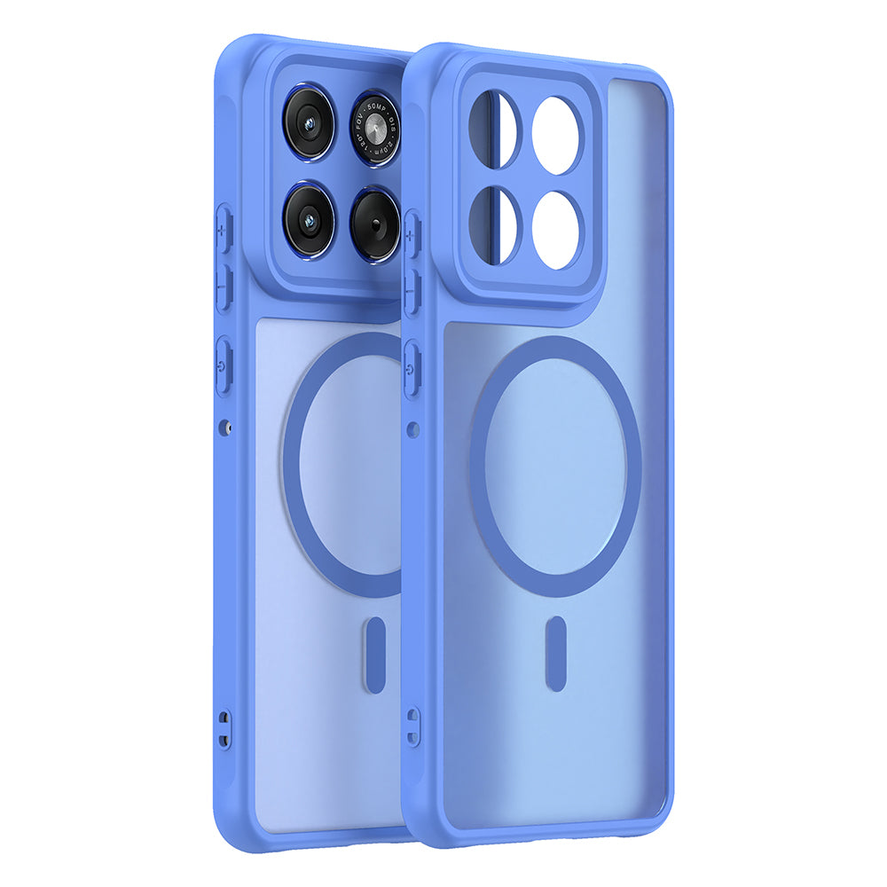 MagSafe Case for Motorola Edge 70, Techsuit, HaloFrost II, Blue