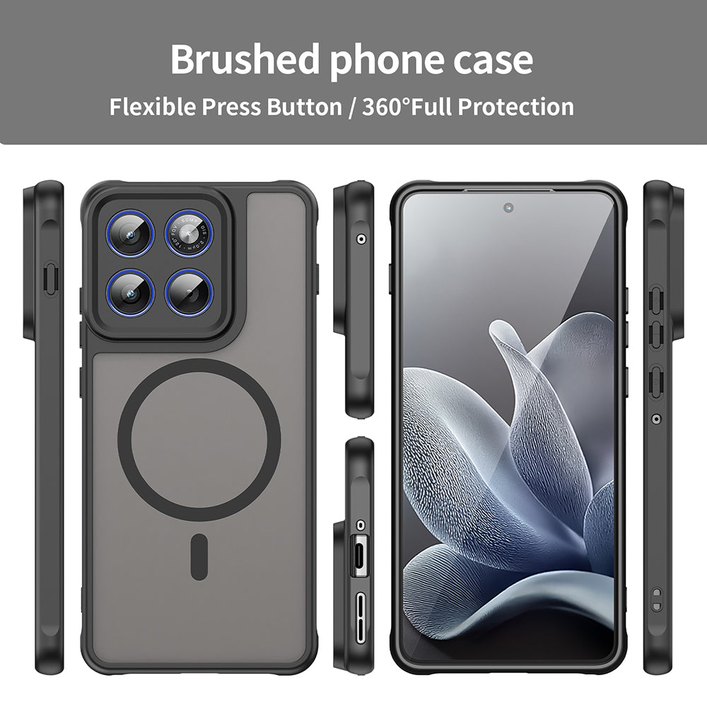 MagSafe Case for Motorola Edge 70, Techsuit, HaloFrost II, Black