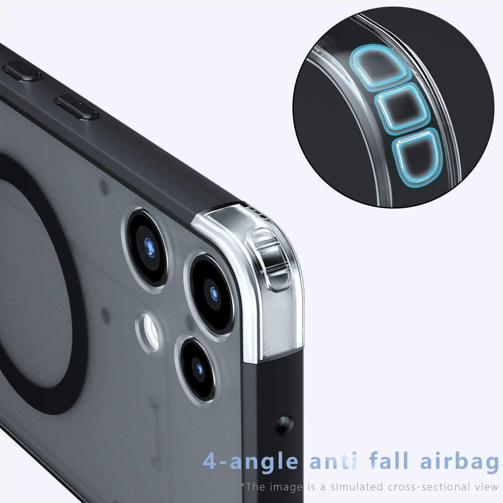MagSafe Case for Nothing Phone (3a) Lite, Techsuit, PureFrost, Satin Black