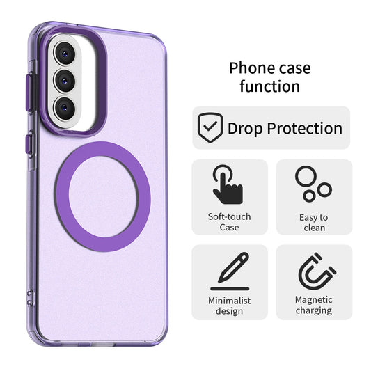 MagSafe Case for Samsung Galaxy A37 5G, Techsuit, CandyCase, Purple