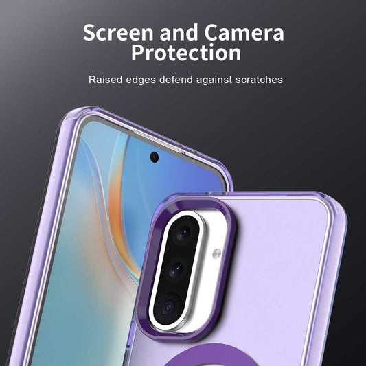 MagSafe Case for Samsung Galaxy A56 A566, Techsuit, CandyCase, Purple