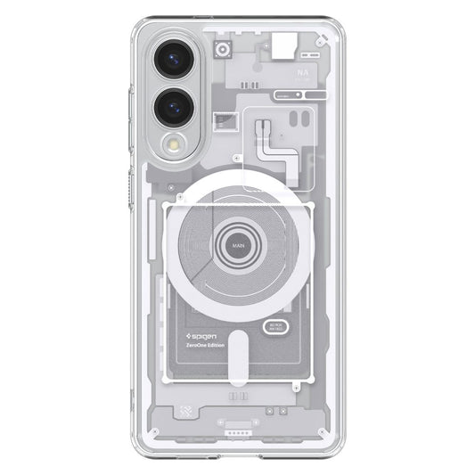 MagSafe Case for Samsung Galaxy S25 Edge S937, Spigen, Ultra Hybrid Zero One, White ACS09417