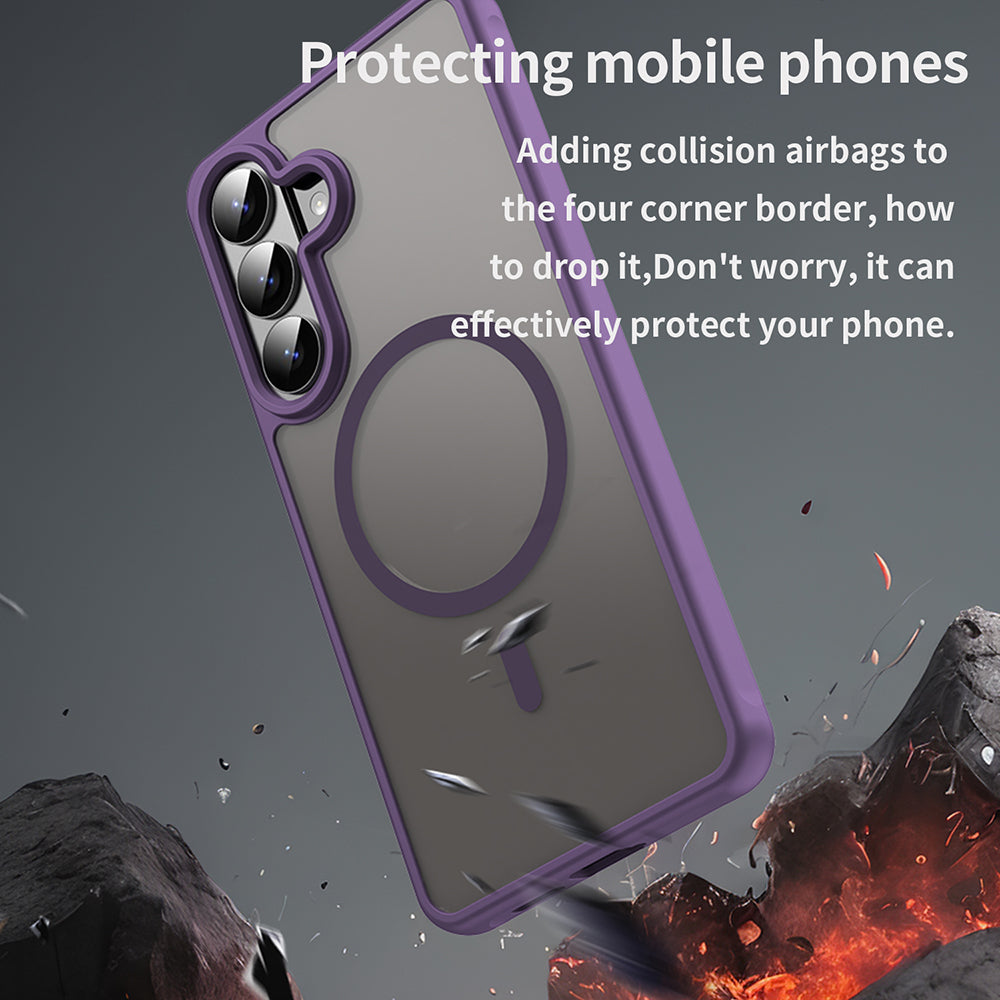 MagSafe Case for Samsung Galaxy S26 Plus S947, Techsuit, HaloFrost II, Purple