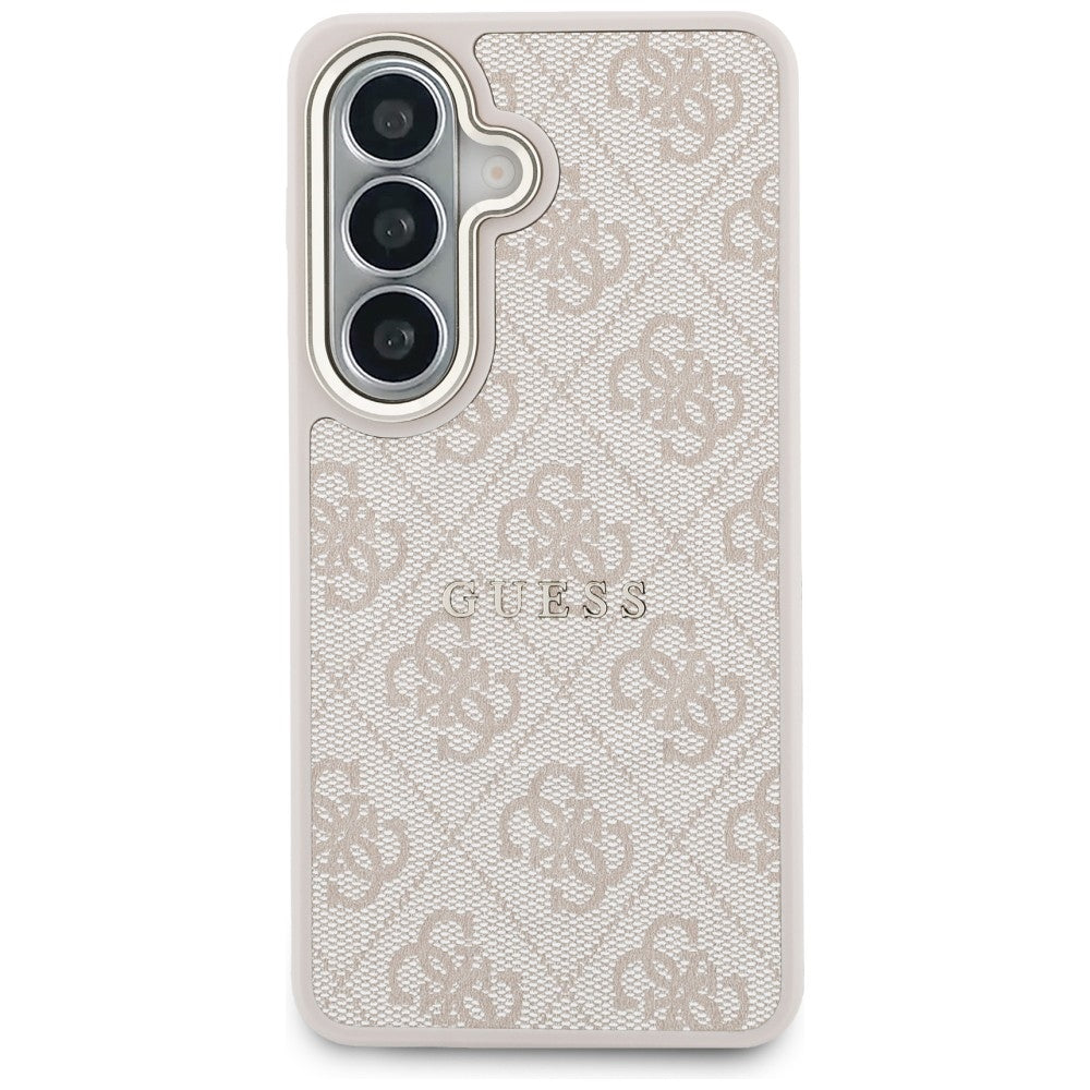 MagSafe Case for Samsung Galaxy S26 S942, Guess, 4G Embossed Ring, Pink Black