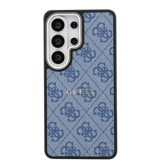 MagSafe Case for Samsung Galaxy S26 Ultra S948, Guess, 4G Embossed Ring, Blue