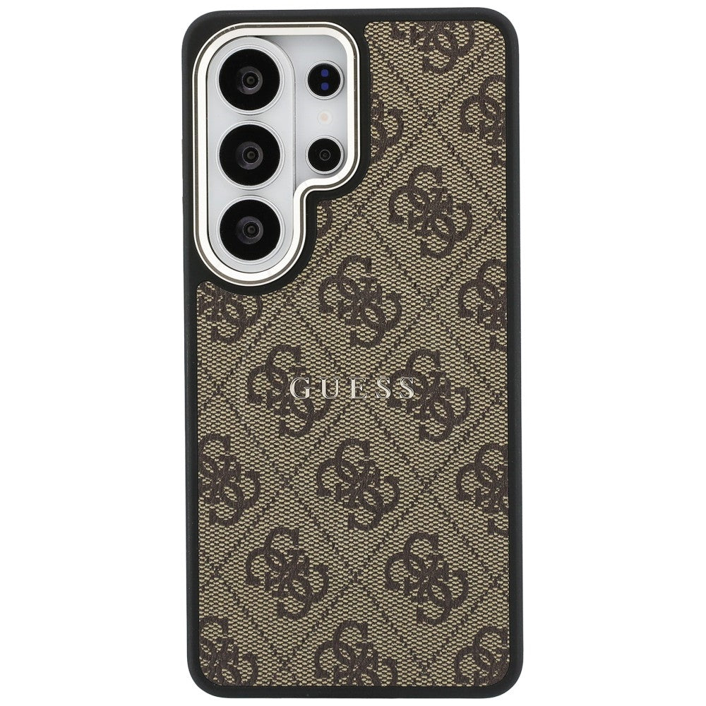 MagSafe Case for Samsung Galaxy S26 Ultra S948, Guess, 4G Embossed Ring, Brown