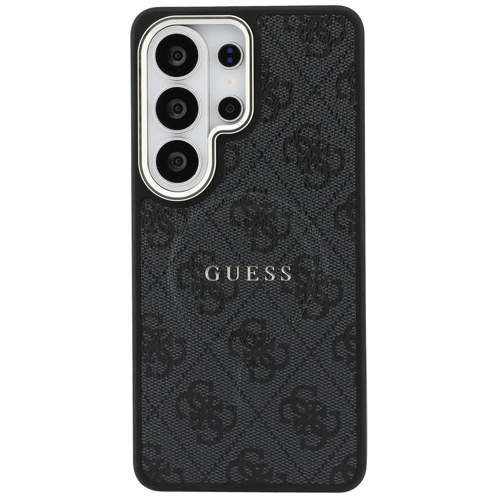 MagSafe Case for Samsung Galaxy S26 Ultra S948, Guess, 4G Embossed Ring, Black