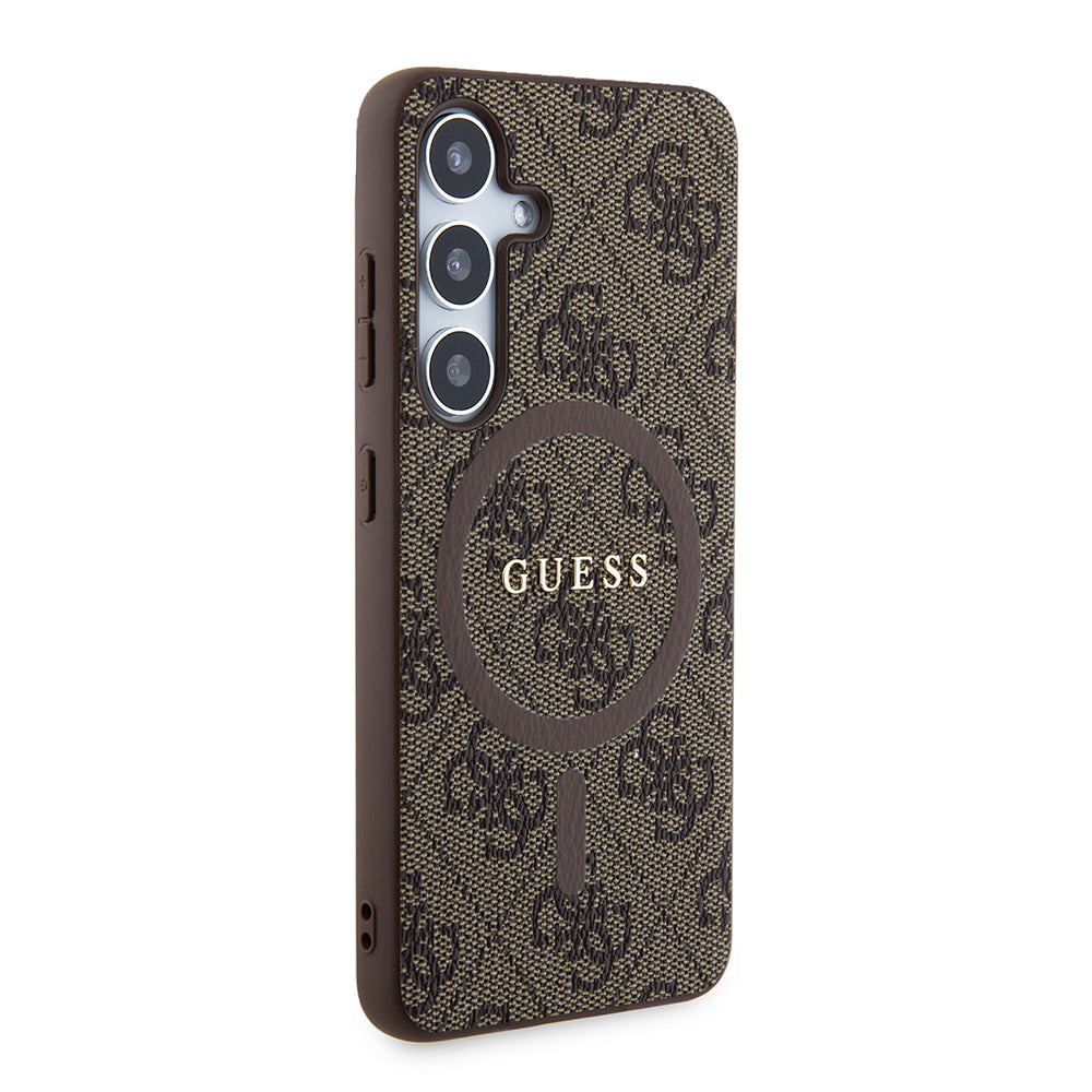 MagSafe Case for Samsung Galaxy Z Flip7 F766, Guess, 4G Collection, Brown