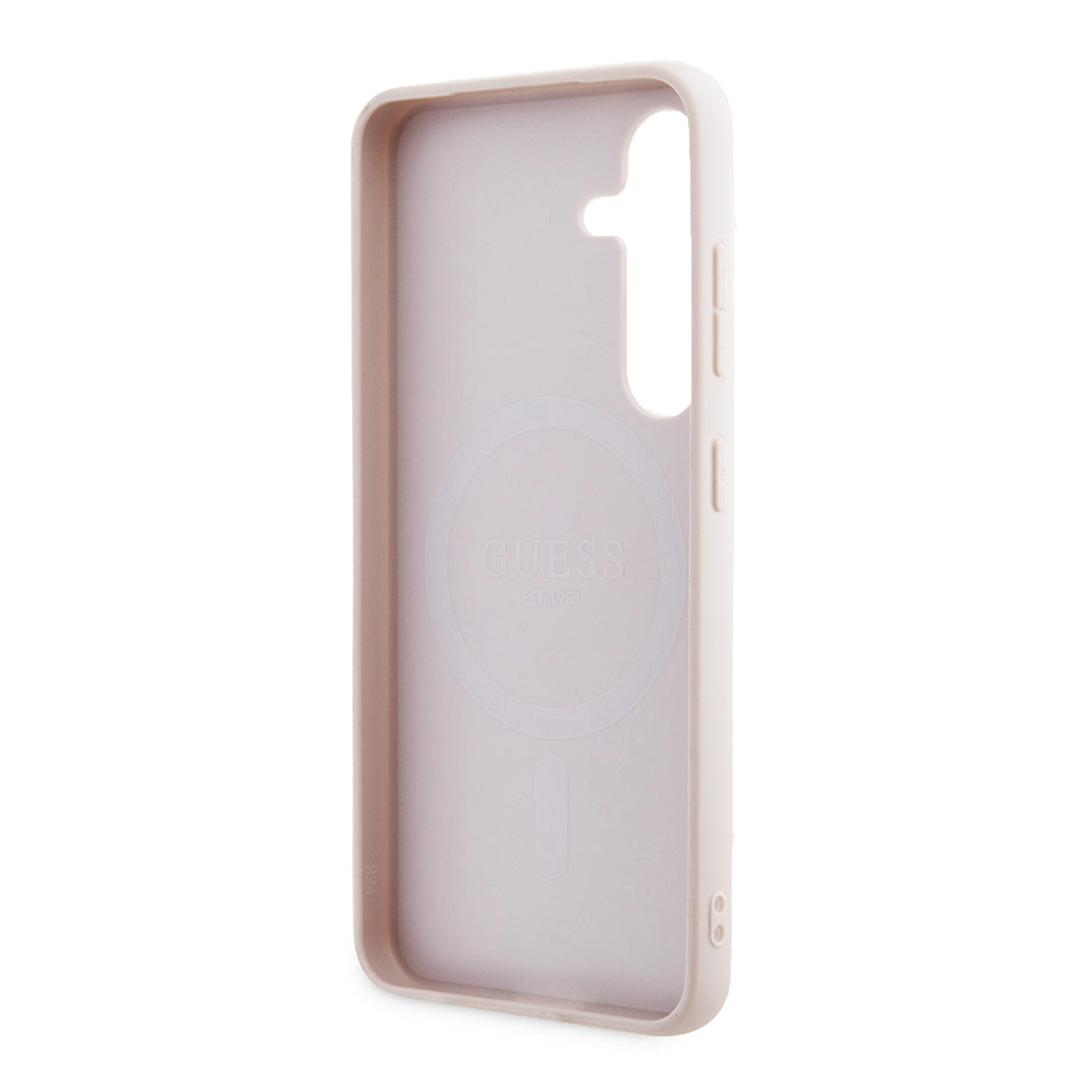 MagSafe Case for Samsung Galaxy Z Flip7 F766, Guess, 4G Collection, Pink