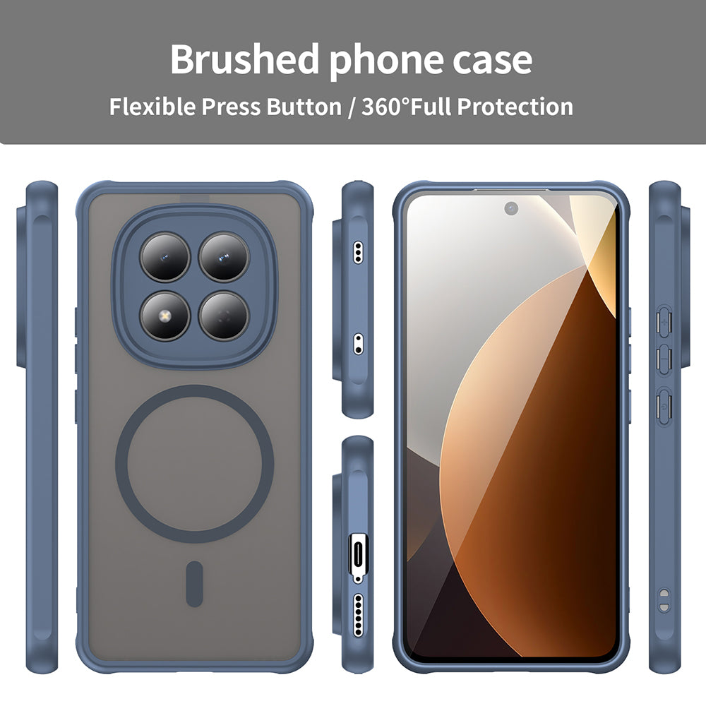 MagSafe Case for Xiaomi Redmi Note 15 Pro 4G, Techsuit, HaloFrost II, Navy Blue