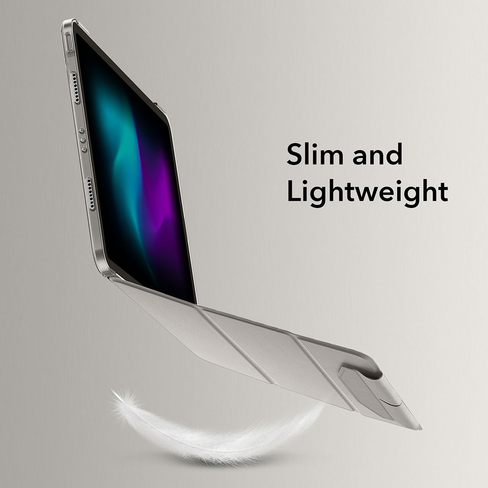 Case for Apple iPad Pro 13 (2024), ESR, Ascend Trifold, Gray