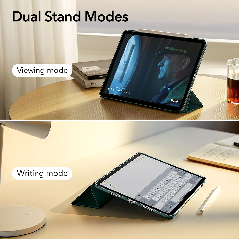 Case for Apple iPad Pro 13 (2024), ESR, Ascend Trifold, Satin Green