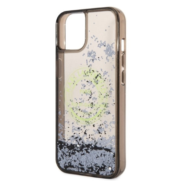 Case for Apple iPhone 14, Karl Lagerfeld, Liquid Glitter RSG, Black