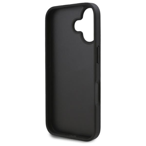 Case for Apple iPhone 16, Karl Lagerfeld, Cardslots Monogram, Black