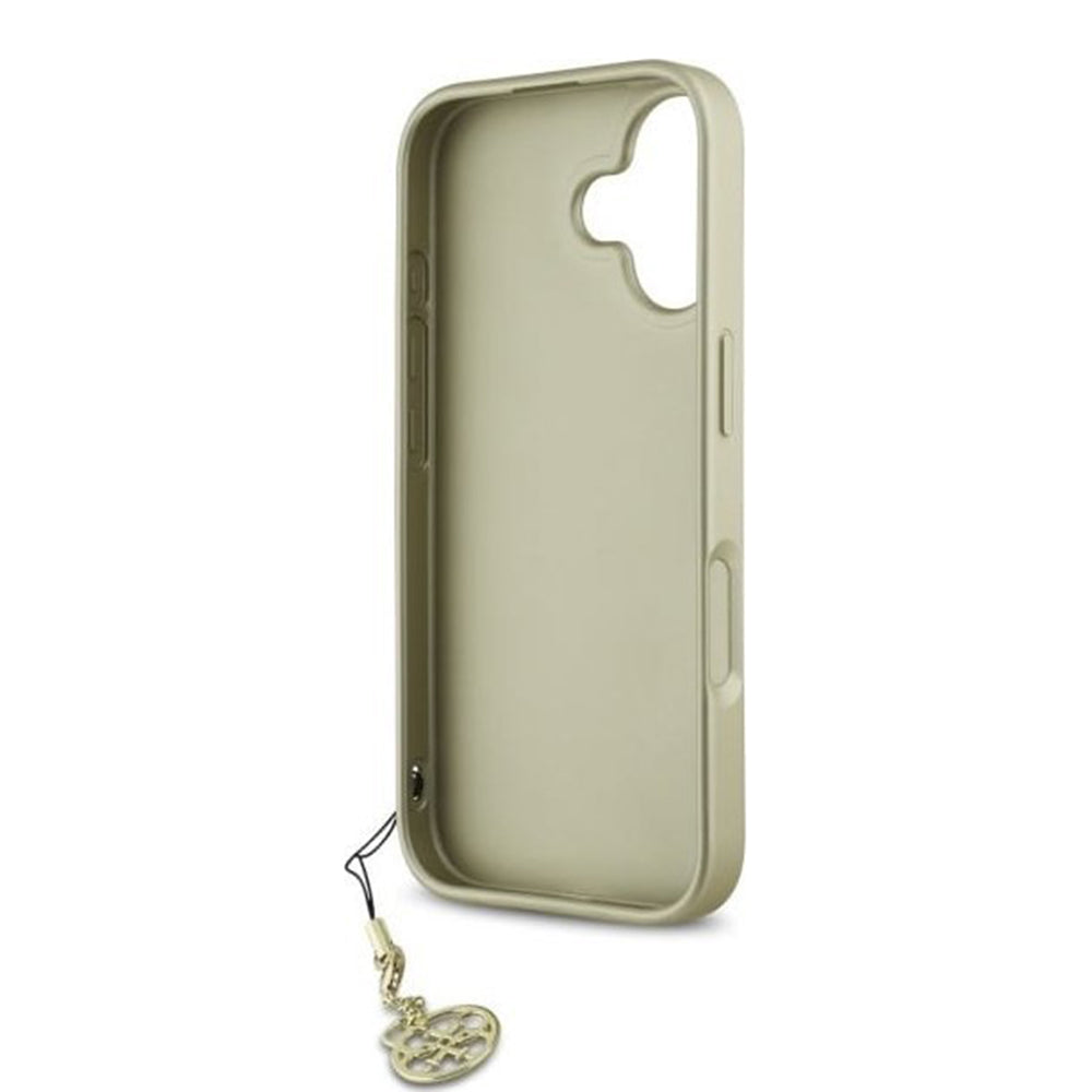 Case for Apple iPhone 16 Plus, Guess, 4G Charm, Black