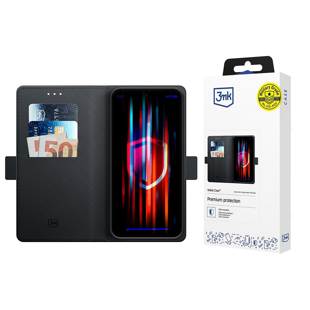Case for Apple iPhone 17 Pro, 3MK, Wallet, Black