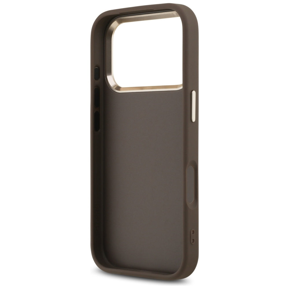Case for Apple iPhone 17 Pro Max, Guess, Big 4G Logo Classic, Golden Brown