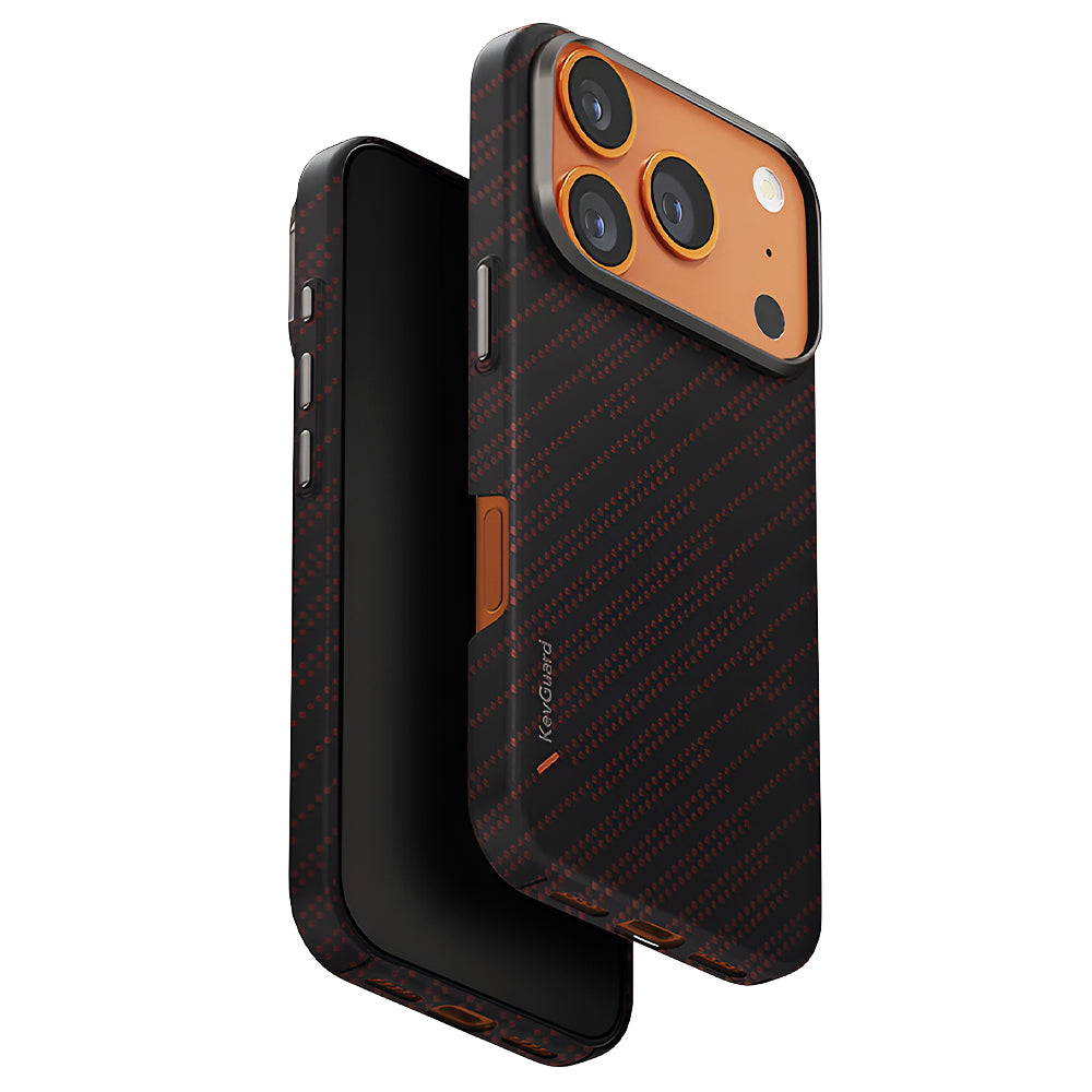 MagSafe Case for Apple iPhone 17 Pro Max, UNIQ, Keva MagClick, Black Red