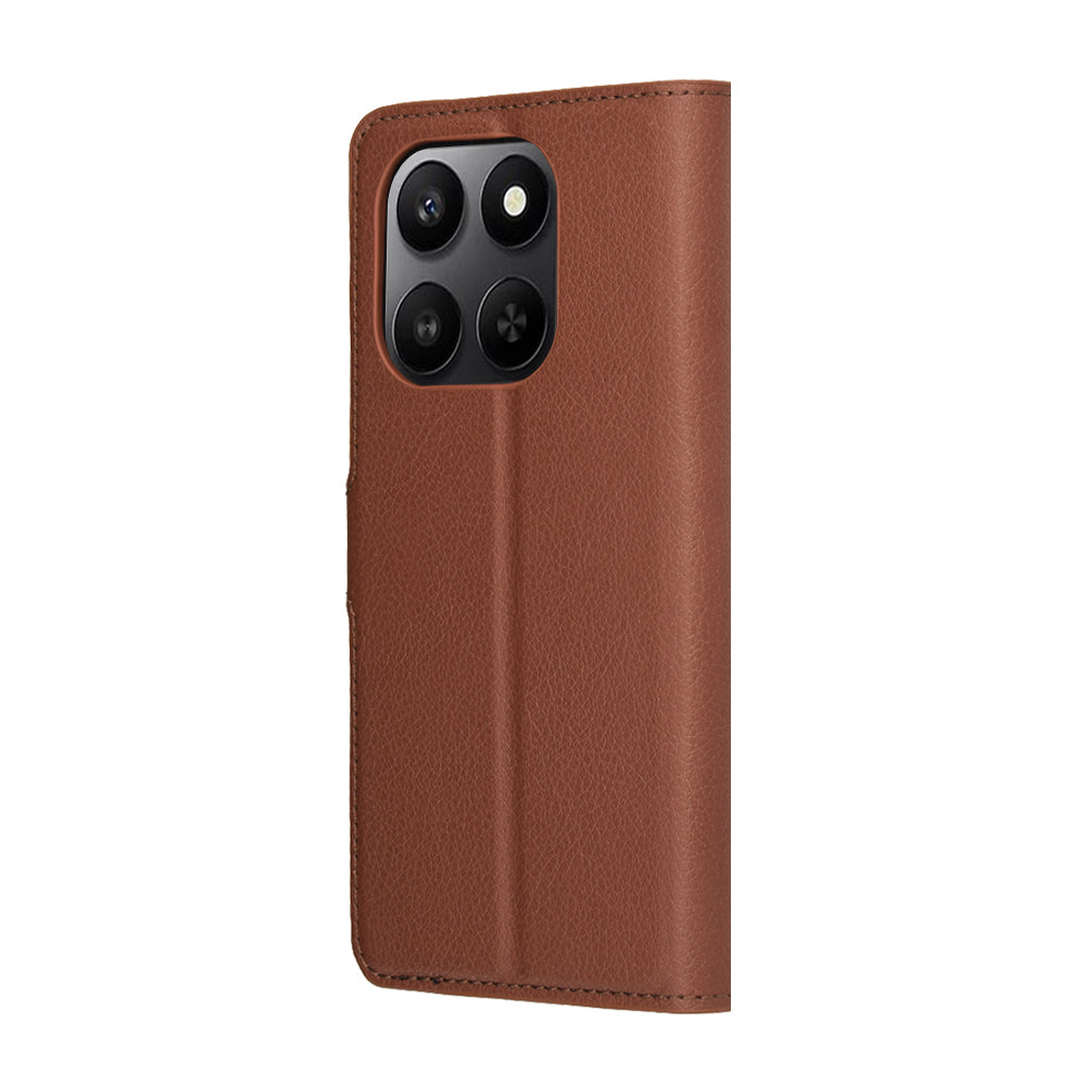 Case for Honor 400 Smart 4G / X7d 4G / 400 Smart 5G, Techsuit, Leather Folio, Brown