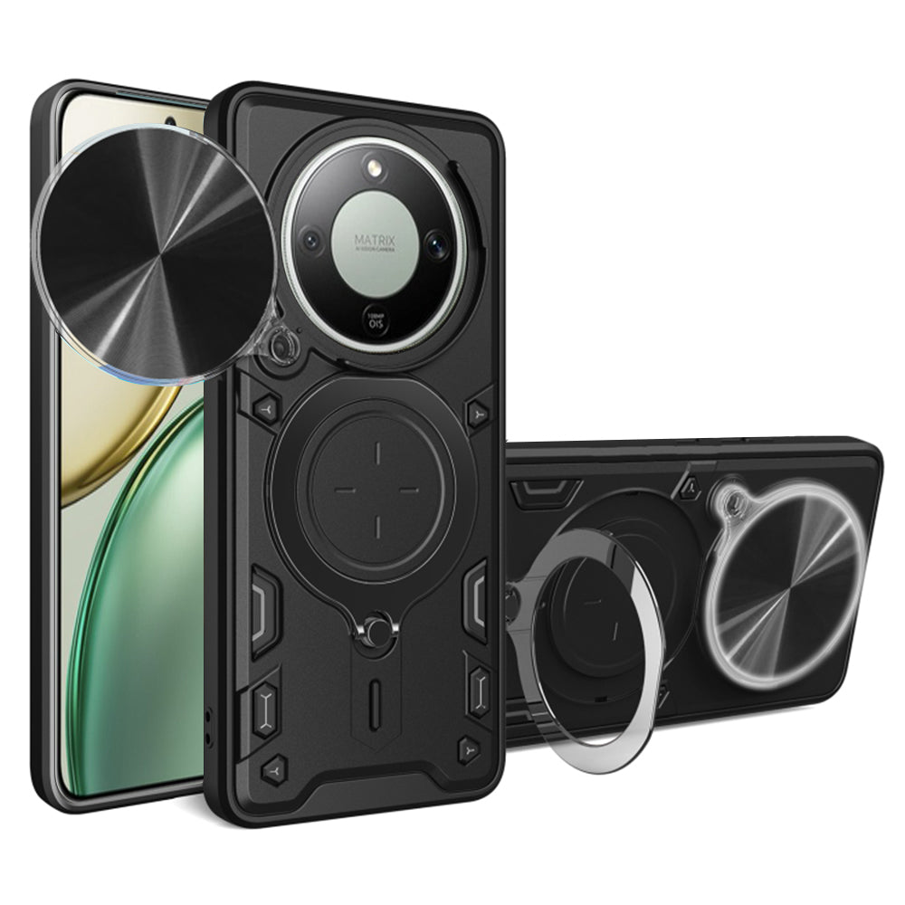 Case for Honor Magic8 Lite, Techsuit, CamGuard Pro, Black