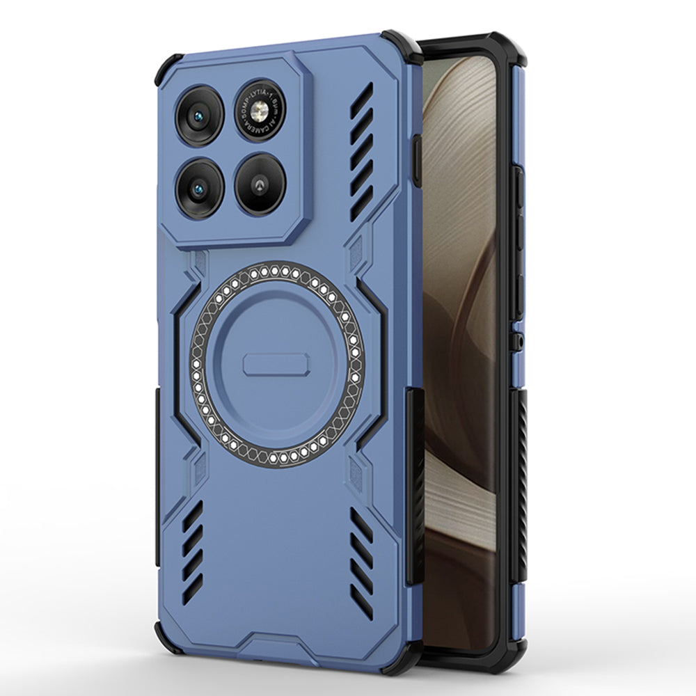 MagSafe Case for Motorola Edge 70, Techsuit, ArmorMag, Blue