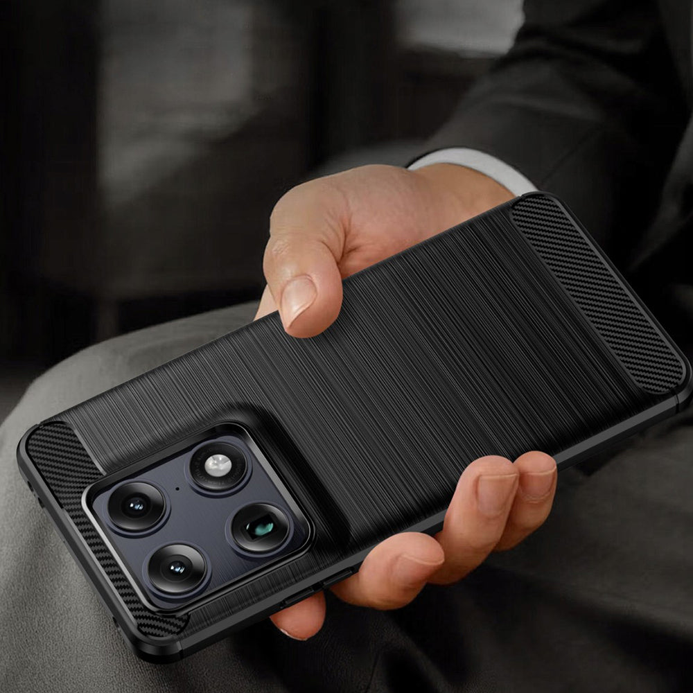 Case for Motorola Edge 70 Ultra / Signature, Techsuit, Carbon, Black