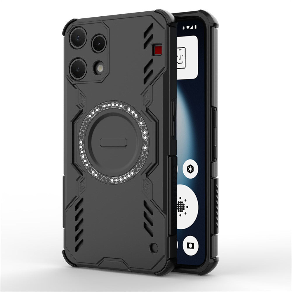 MagSafe Case for Nothing Phone (3a) Lite, Techsuit, ArmorMag, Black