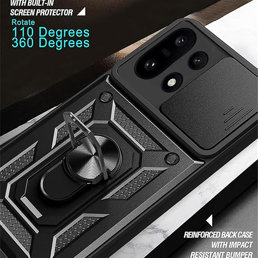 Case for OnePlus 15R, Techsuit, CamShield, Black