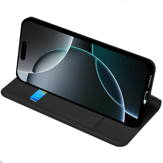 Case for Realme 16, Techsuit, Magskin Book, Black