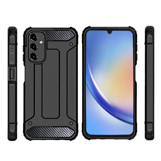 Case for Samsung Galaxy A34 A346, Techsuit, Hybrid Armor, Black