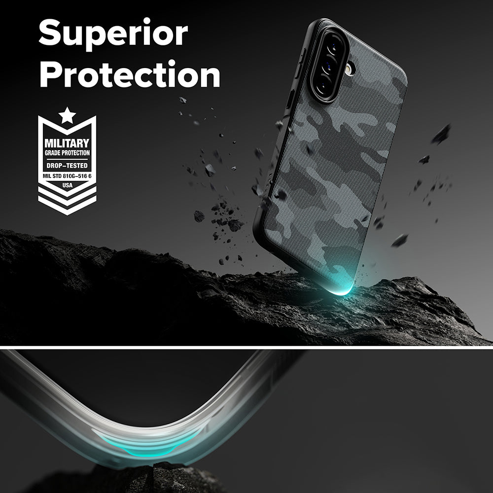 Case for Samsung Galaxy A57 5G, Ringke, Onyx, Camouflage