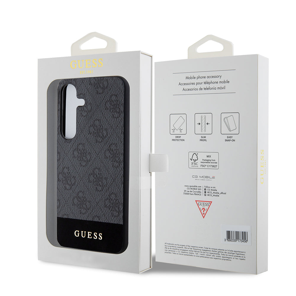 Case for Samsung Galaxy S24+ S926, Guess, 4G Stripe, Black