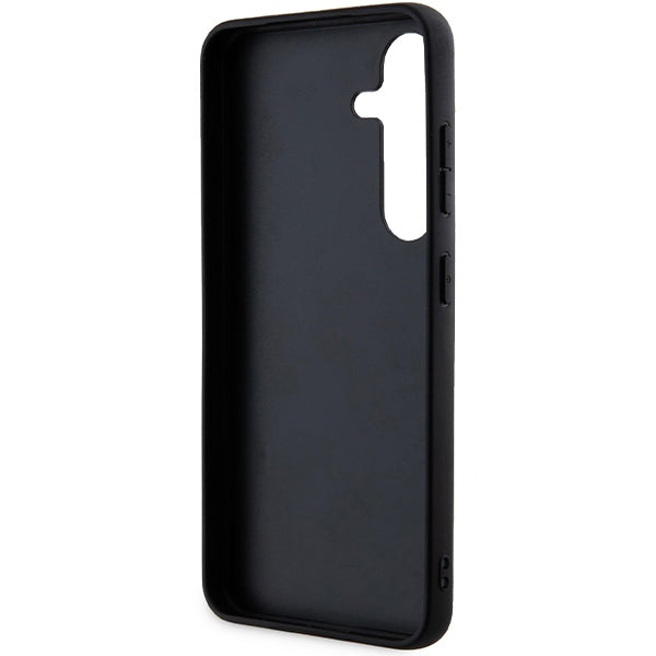 Case for Samsung Galaxy S24+ S926, Karl Lagerfeld, Glitter Ikonik Karl Logo, Black