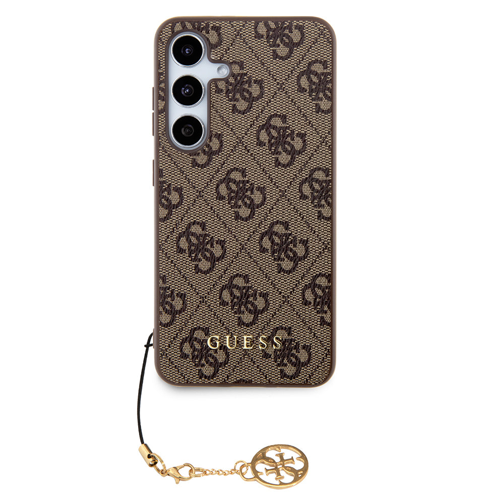 Case for Samsung Galaxy S24 S921, Guess, 4G Charm, Brown